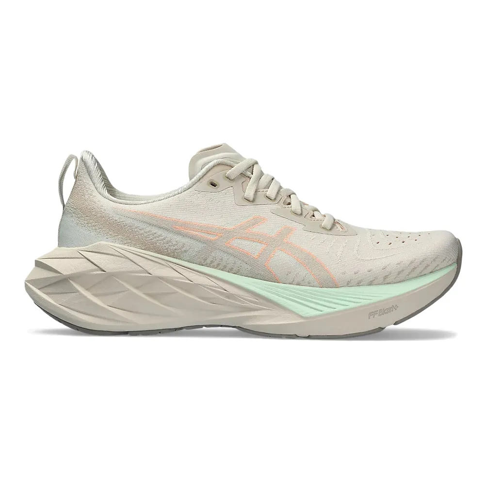 Women's Asics Novablast 4, Oatmeal/Moonrock, 9 B Medium