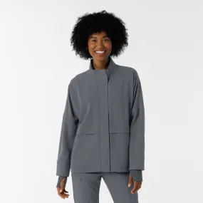 Women's Germs Happen Packable Scrub Jacket - Pewter