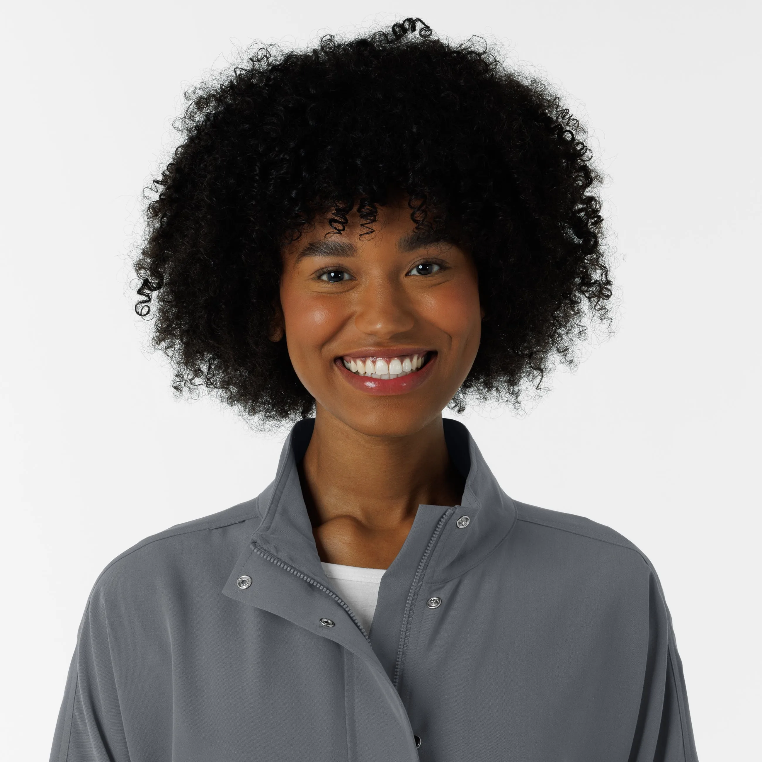 Women's Germs Happen Packable Scrub Jacket - Pewter