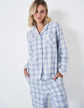 Women's Woven Check PJ Set from Crew Clothing Company