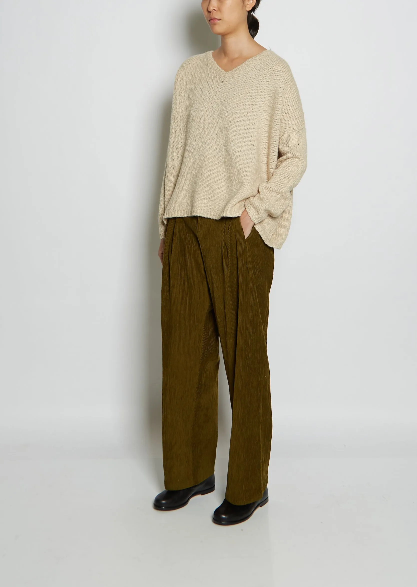 Wool & Alpaca Sweater — Butter