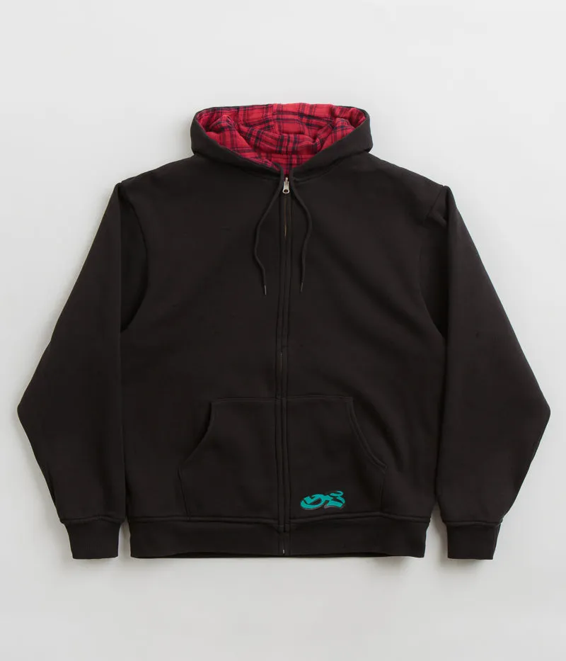 Yardsale Reversible Flannel Hoodie - Black